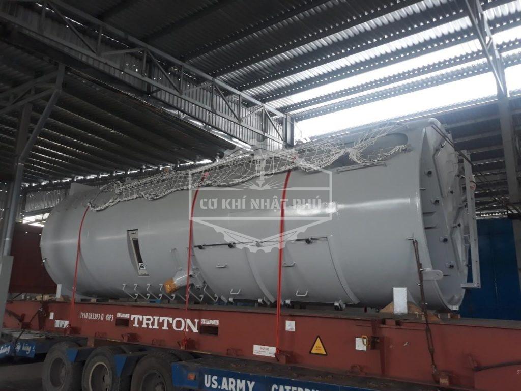 Si lô chứa xi măng được lắp đặt thực tế 